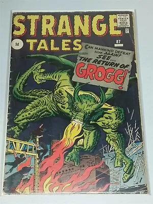 Buy Strange Tales #87 G/vg (3.0) Marvel Comics August 1961 ** • 59.99£