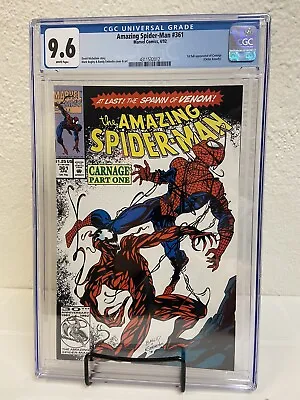 Buy Amazing Spider-Man #361, 4/92 Marvel Comics 1st Full Carnage CGC 9.6 White Pages • 157.66£