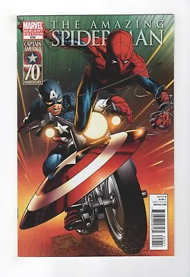 Buy Amazing Spider-Man #656 (2011) Quesada 1:20 Captain America 70th Variant (NM) • 23.98£