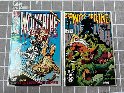 Buy #45 & 46 Wolverine ,Sabre Tooth Lot Of 2, Both NM, Marvel • 15.99£
