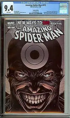 Buy Amazing Spider-man #572 Cgc 9.4 White Pages • 38.38£