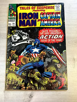 Buy Marvel Comics, Tales Of Suspense #86, Iron Man And Captain America, Fn 6.0 • 20£