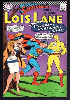 Buy Superman's Girlfriend Lois Lane #74 1st Bizarro Flash, JLA - 1967 DC-Glossy F/F- • 20.08£