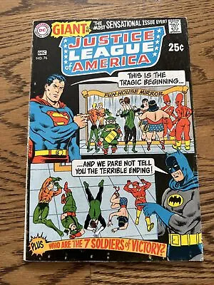 Buy Justice League Of America #76 Giant (DC 1969) Cosmic Fun House JLA Batman FN • 10.38£