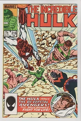 Buy Incredible Hulk #316 (  Vf+  8.5  )  316th Issue Hi Grader Hulk Vs The Avengers • 5.16£