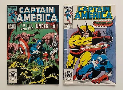 Buy Captain America #329 & 330 Comics (Marvel 1987) 2 X FN+ Issues • 11.21£