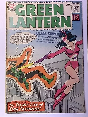 Buy Green Lantern #16/Silver Age DC Comic Book/1st Star Sapphire/GD+ • 104.46£