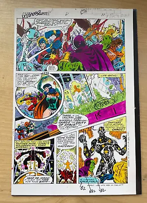 Buy CAPTAIN MARVEL #61 Art Color Guide 1979 CRAZY COOL CHAOS RELEASED DRAX DESTROYER • 158.11£
