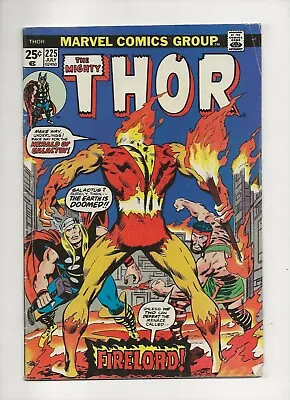 Buy The Mighty Thor #225 (1974) 1st App Firelord MVS Intact FN 6.0 • 54.72£