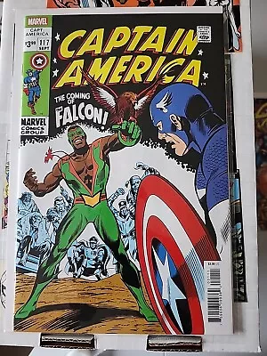Buy Captain America 117 NM Marvel Comics 2021 Facsimile 1st Appearance Falcon Unread • 19.79£