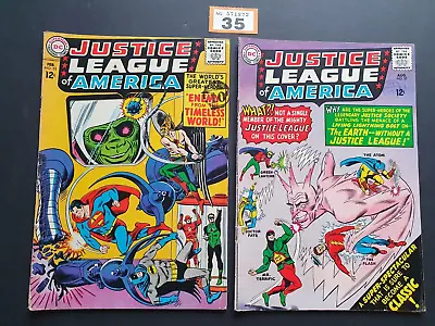 Buy JUSTICE LEAGUE OF AMERICA # 33- 37 DC COMICS 1965 X 2 VNC LOVELY • 37.99£