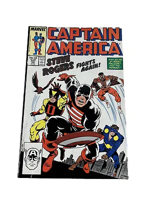 Buy Captain America 337 1st Captain In U.S. Agent Costume Marvel Comic Book 1988 • 7.42£
