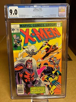 Buy Uncanny X-men #104 CGC 9.0 1st Starjammers (Cameo), Marvel Comics. (1977) • 146.26£
