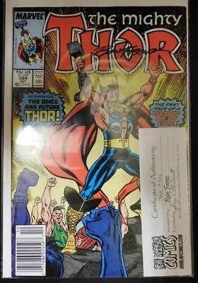 Buy Thor 384 Marvel Comic Signed Ron Frenz W/coa 1st Dargo Thor Year 2437 1987 Vf+ • 8.03£