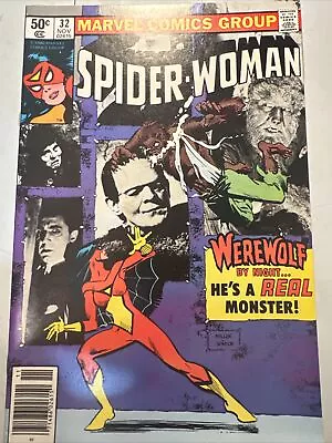 Buy Spider-Woman #32 Werewolf By Night Newsstand VF/NM (1980 Marvel Comics) 9.0+ • 15.81£
