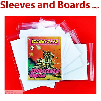 Buy Starblazer Comic Bags And Boards / Backing Sheets DC Thomson Size1 Digest X 50 . • 27.93£
