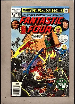 Buy Fantastic Four #185_august 1977_very Fine+_ Here There Be Witches _bronze Uk! • 1.70£