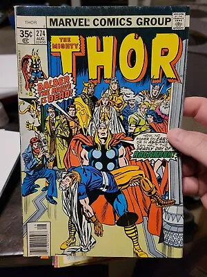 Buy Thor #274 Marvel Comics 1978 Bronze Age 1st App Odins Ravens Death Of Balder • 10.99£