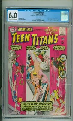 Buy Showcase #59 6.0 CGC  Double Cover Teen Titans 1965 • 233.23£