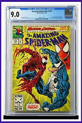 Buy Amazing Spider-Man #378 CGC Graded 9.0 Marvel June 1993 White Pages Comic Book. • 57.19£
