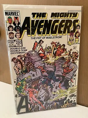 Buy Avengers 250 🔥1985 Fist Of MAELSTROM🔥Scarlet Witch TIGRA Hawkeye🔥Comics🔥VF • 5.59£