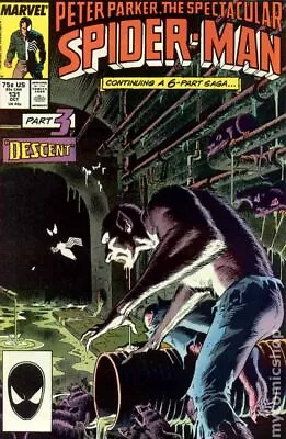 Buy Spectacular Spider-Man Peter Parker #131D VG/FN 5.0 1987 Stock Image Low Grade • 5.06£