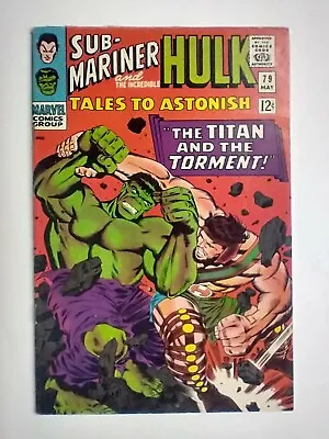 Buy Marvel Comics Tales To Astonish #79 Hulk Vs. Hercules; Sub-Mariner VF- 7.5 • 145.50£