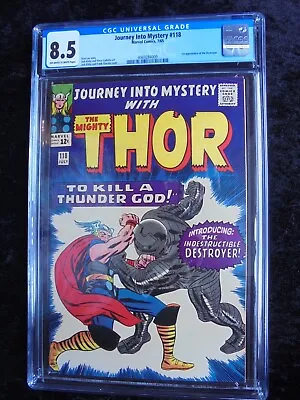 Buy Journey Into Mystery #118 Marvel Comics 1965 Cgc 8.5 Graded! 1st App Destroyer! • 719.56£