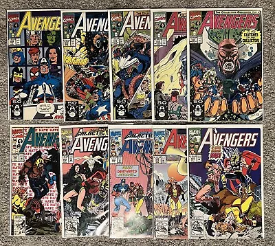 Buy The Avengers Comic Bundle (Vol 1) 10 Vintage Marvel - Issues Between #329-#349 • 15£