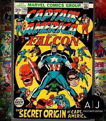 Buy Captain America #155 FN+ 6.5 MARK JEWELERS INSERT Jack Monroe Sal Buscema • 25.87£