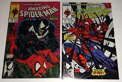 Buy Spider-man #316,317 First Venom Cover Key Issue Mcfarlane Glossy 9.2 1989 • 137.93£