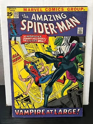 Buy 1971 Marvel Key Comic Book Amazing Spider-Man #102 2nd Morbius App Origin VG • 79.90£