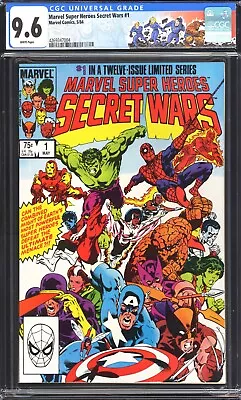 Buy Marvel Super Heroes Secret Wars #1 CGC 9.6 NM+ CUSTOM Fantastic Four Label! 1984 • 103.14£