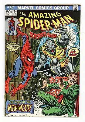 Buy Amazing Spider-Man #124 FN- 5.5 1973 1st App. Man-Wolf • 106.86£