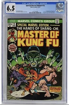 Buy Special Marvel Edition #15 - Marvel 1973 CGC 6.5 1st App Shang-Chi + Fu Manchu • 390.27£