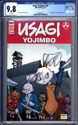 Buy USAGI YOJIMBO #20 - 1st Yukichi - CGC 9.8 Key Stan Sakai  IDW Comics 2021 • 47£