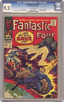 Buy Fantastic Four #62 CGC 9.2 1967 1039428002 • 278.02£