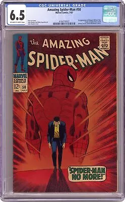 Buy Amazing Spider-Man #50 CGC 6.5 1967 4164718007 1st App. Kingpin • 1,374.32£