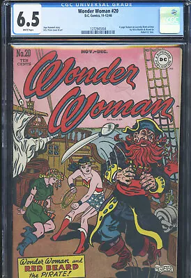 Buy WONDER WOMAN #20 - CGC-6.5, WP -  Golden Age • 952.68£