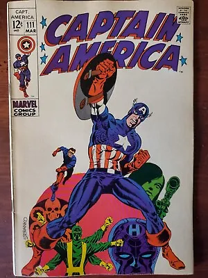 Buy Captain America #111 1969 VG+ 4.5 Steranko 🎨 1st Madame Hydra 🔥 🔑  • 94.41£