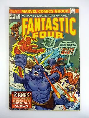 Buy Fantastic Four #145 Marvel Comics Ternak Appearance VG 1974 • 3.83£
