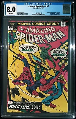 Buy Amazing Spider-Man #149 Vol 1 (1975) KEY *1st App Of Spider-Man Clone* - CGC 8.0 • 161.14£
