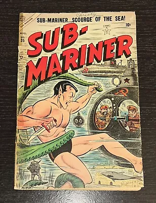 Buy Sub-mariner Comics #35 (1st Byrrah, Human Torch/namora) 1954 Atlas Approx 1.5 • 139.91£
