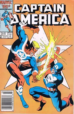 Buy Captain America (1968) # 327 Newsstand (5.0-VGF) Super-Patriot 1987 • 9£