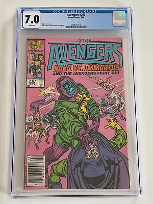 Buy The Avengers #269 CGC Graded 7.0 - White Pages - Kang Vs. Immortus! • 43.36£