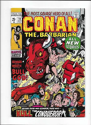 Buy Conan The Barbarian #10 [1971 Vf]  Beware The Wrath Of The Bull-god!  • 79.29£