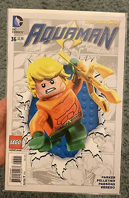 Buy Aquaman #36 New 52 2015 DC Comics Lego Variant Sent In A Cardboard Mailer • 5.99£
