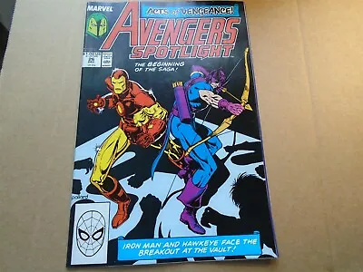 Buy AVENGERS SPOTLIGHT #26 Hawkeye Marvel Comics VF 1989 • 1.99£
