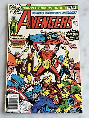 Buy Avengers #148 F/VF 7.0 - Buy 3 For FREE Shipping! (Marvel, 1976) • 6.72£