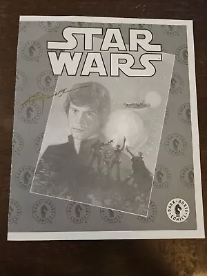 Buy Star Wars Promo Sheet Dark Horse SDCC 95 Hand Signed By Christopher Moeller • 23.67£